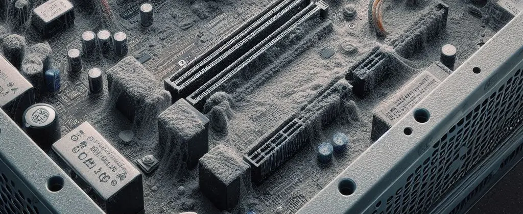 Internal computer dust cleaning